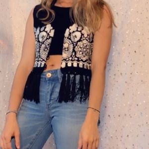 andrea jovine VINTAGE embroidered vest